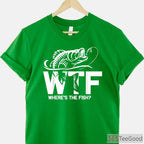 WTF Where's The Fish Funny Shirt - Sarcastic Fishing Gift for Boat Days