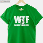 WTF Where's The Fish Funny Fishing Shirt - Men's Father's Day Gift