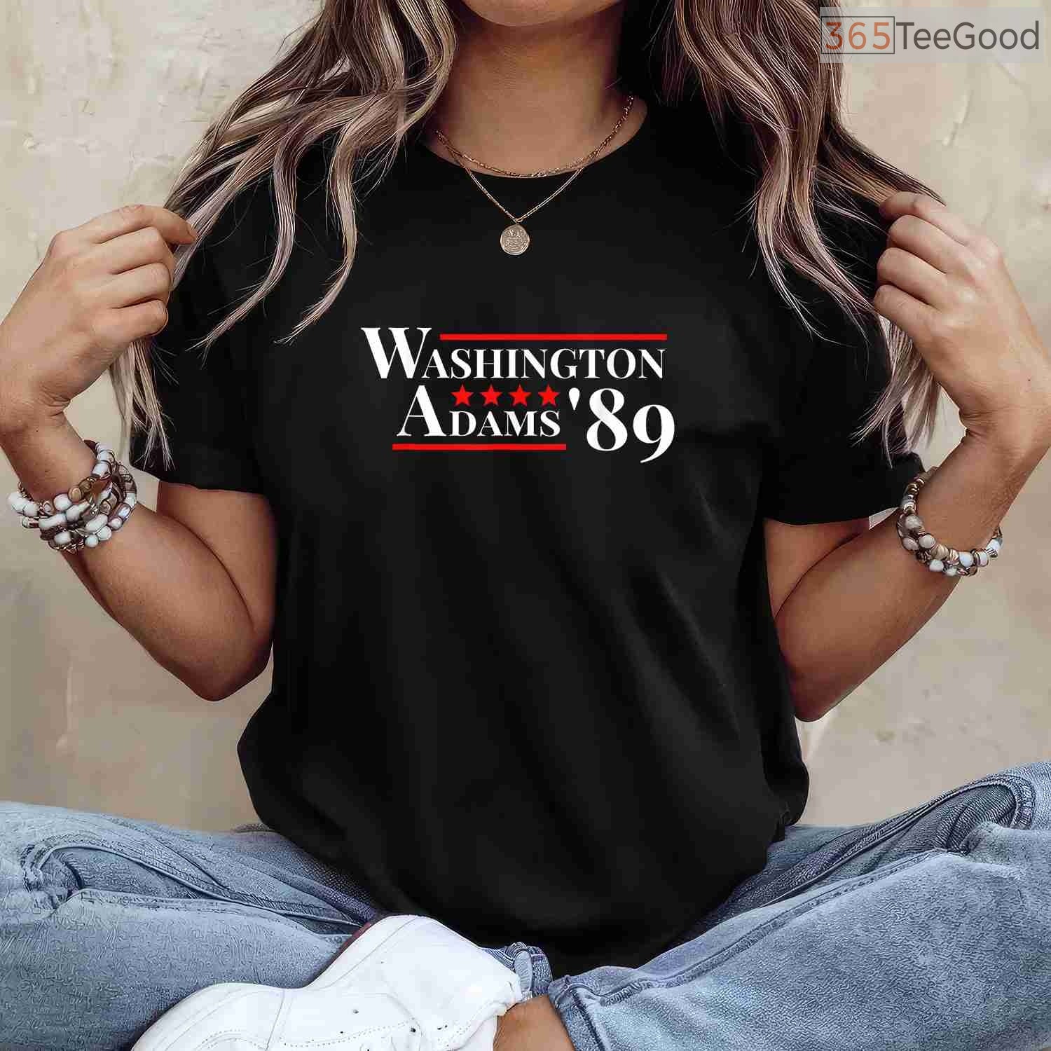 Washington Adams 1789 American Presidents Day T-Shirt First Election US History Gift Shirt