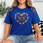 We Are All Human Heart Hands T-Shirt Unity Diversity Equality Black History Month Shirt