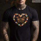 We Are All Human Heart Hands T-Shirt Unity Diversity Equality Black History Month Shirt