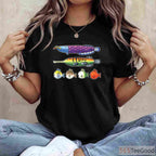 Wii Sports Style Fishing Species Shirt, Retro Gamer Fisherman Graphic Tee