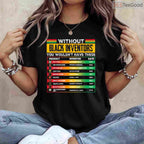 Without Black Inventors T-Shirt STEM Innovation Black History Month Men Women Kids Shirt