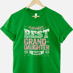 World's Best Granddaughter T-Shirt Tee Cool Granddaughter Gift Shirt for Birthday Christmas Family