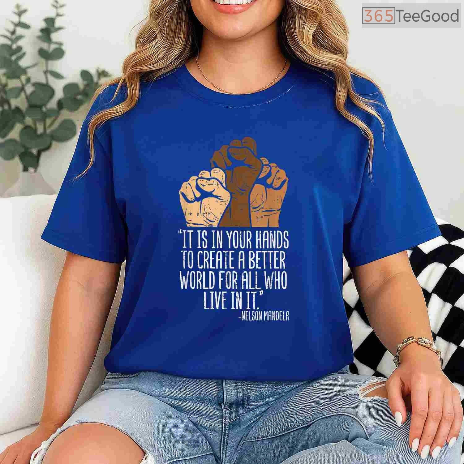 Your Hands Create A Better World T-Shirt Black Lives Matter BLM Social Justice Gift Shirt
