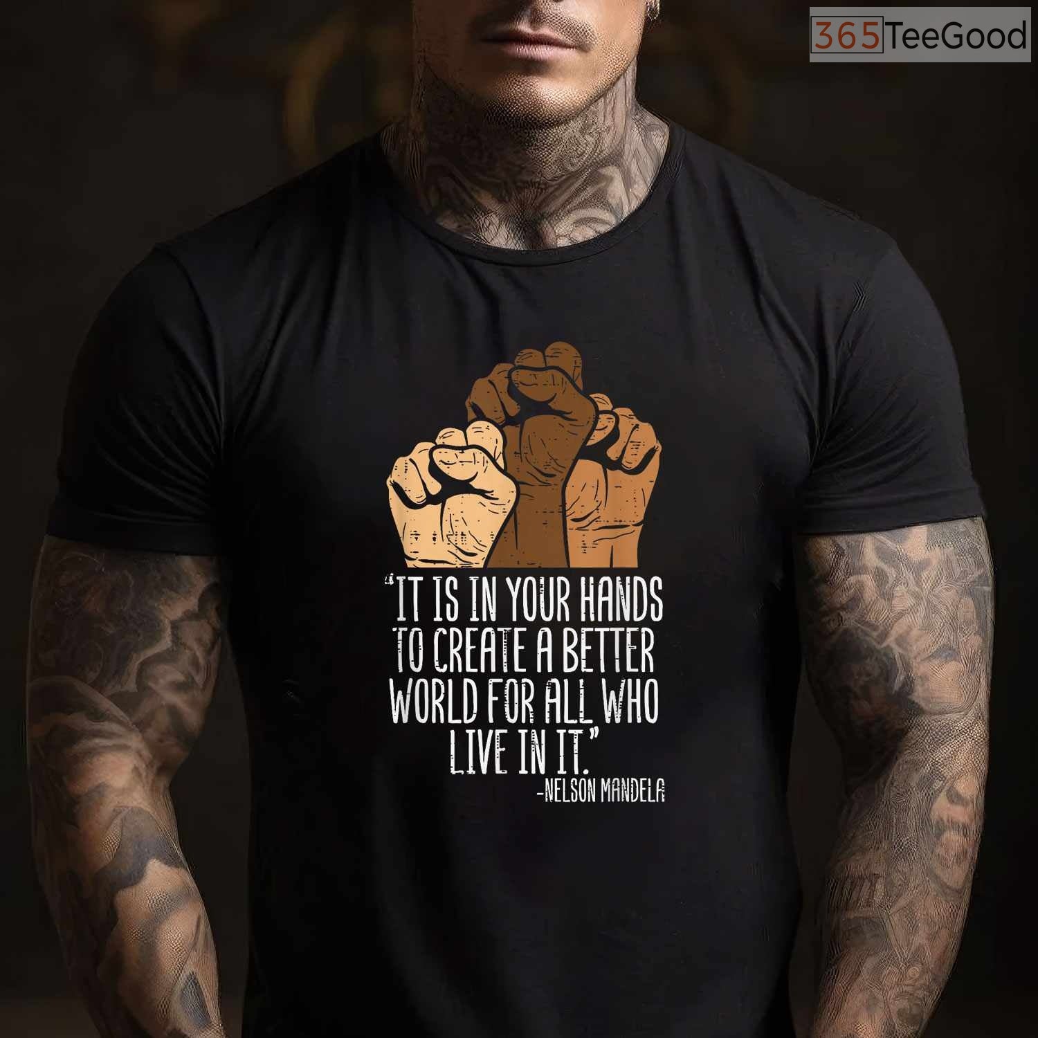 Your Hands Create A Better World T-Shirt Black Lives Matter BLM Social Justice Gift Shirt