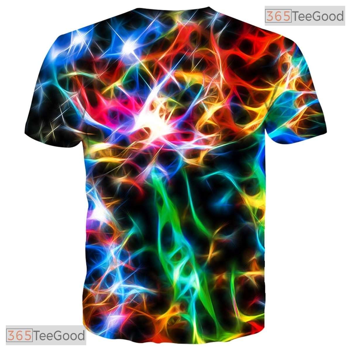 Abstract Colorful Novelty Graphic 3D Printed Casual Unisex T-Shirt For Teens Top