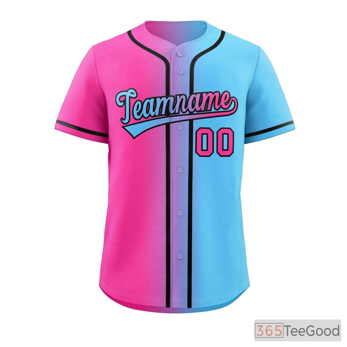 Yellow and Pink Baseball Jersey Tee for Men & Women - A vibrant choice for casual style