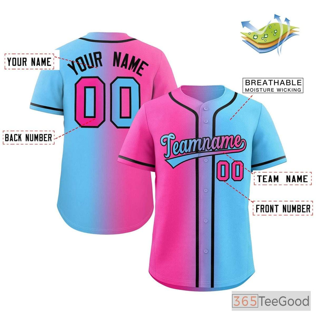 Yellow and Pink Baseball Jersey Tee for Men & Women - A vibrant choice for casual style