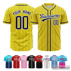 Yellow Baseball Jersey Tee for Men & Women - A sunny choice for comfortable daily wear