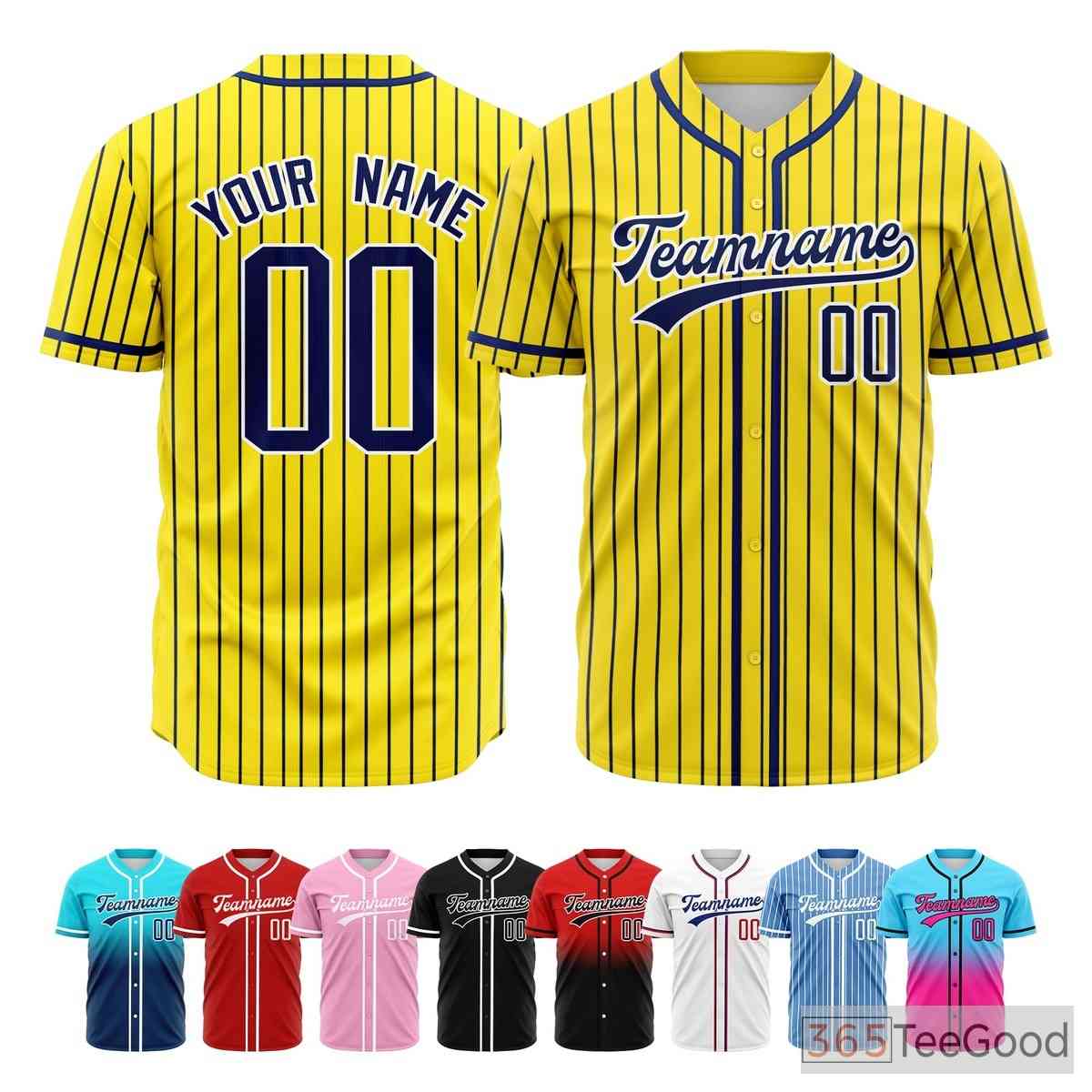 Yellow Baseball Jersey Tee for Men & Women - A sunny choice for comfortable daily wear