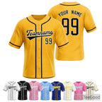Yellow Baseball Jersey Tee for Men & Women - A Versatile Base for Customization
