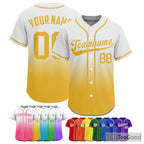 Yellow Baseball Jersey Tee for Men & Women - A bright base for custom team designs