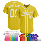 Yellow Baseball Jersey Tee for Men & Women - A distinct piece for your apparel collection