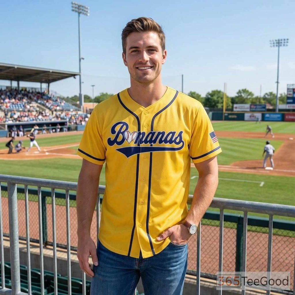Yellow Baseball Jersey Tee for Men & Women - Lightweight comfort for active days