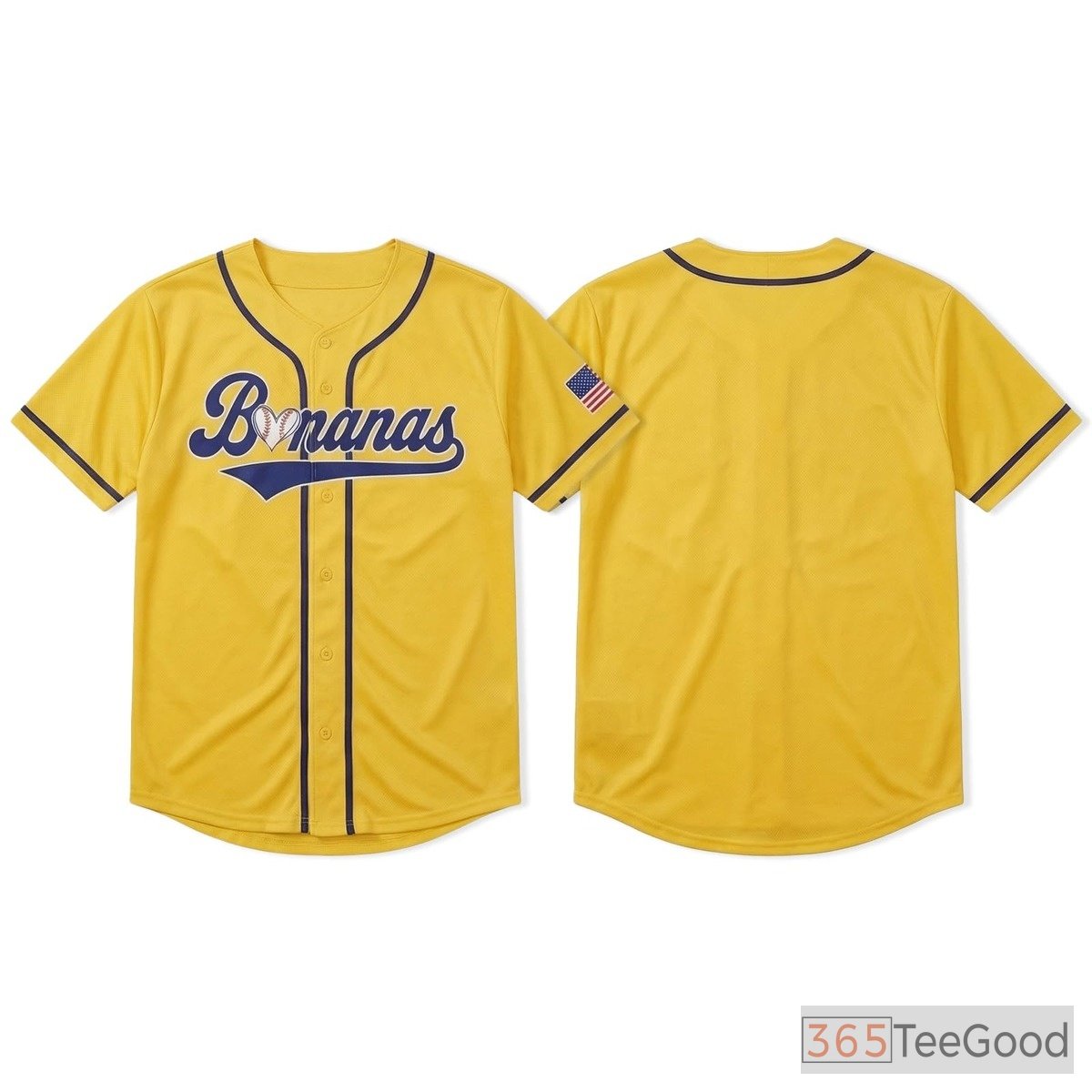 Yellow Baseball Jersey Tee for Men & Women - Lightweight comfort for active days