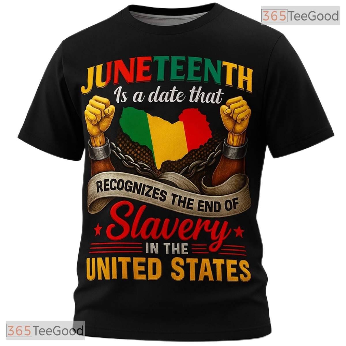 Yellow Juneteenth Freedom Celebration 3D Graphic Printed Casual Unisex Tee Shirt Tops
