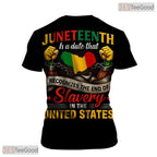 Yellow Juneteenth Freedom Celebration 3D Graphic Printed Casual Unisex Tee Shirt Tops
