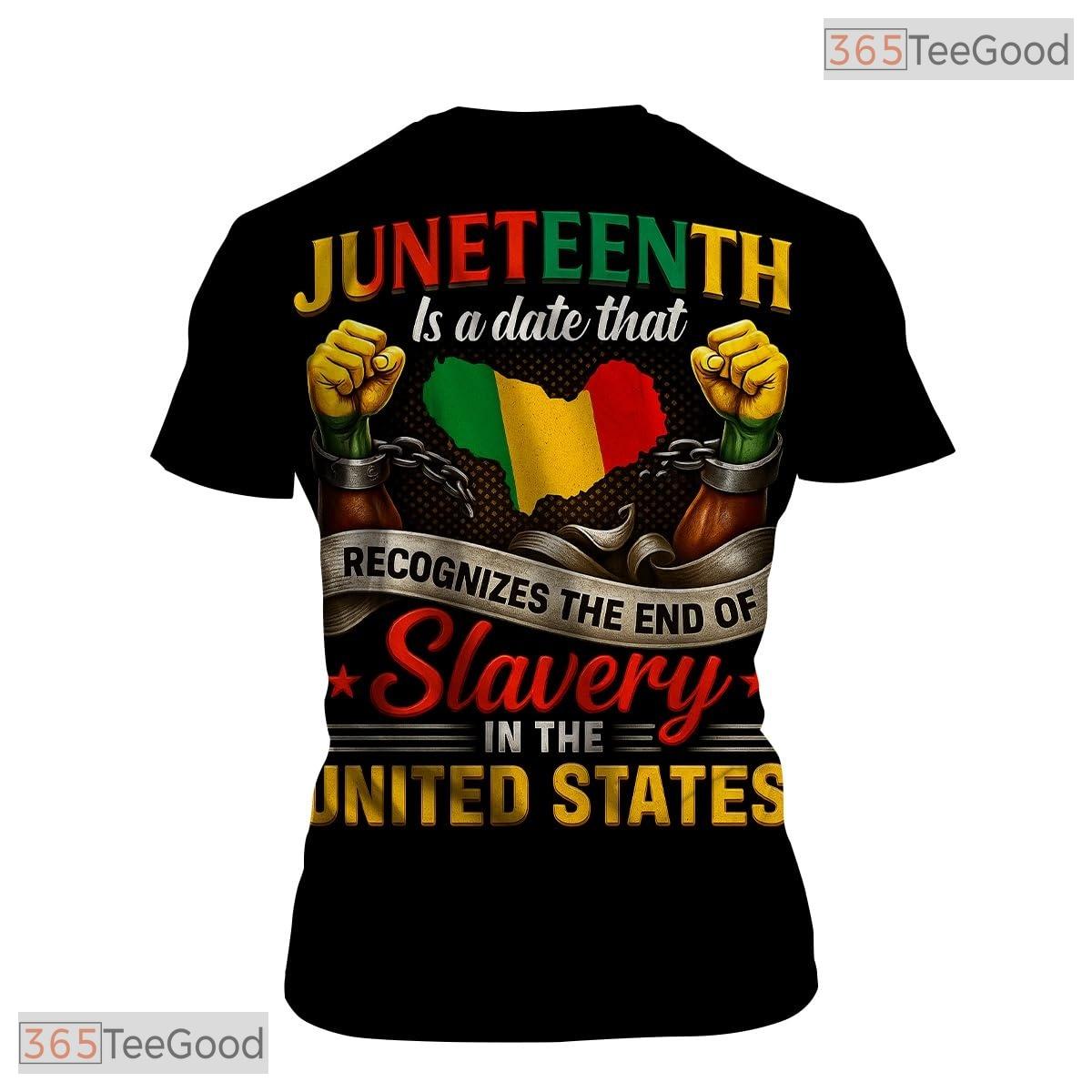 Yellow Juneteenth Freedom Celebration 3D Graphic Printed Casual Unisex Tee Shirt Tops