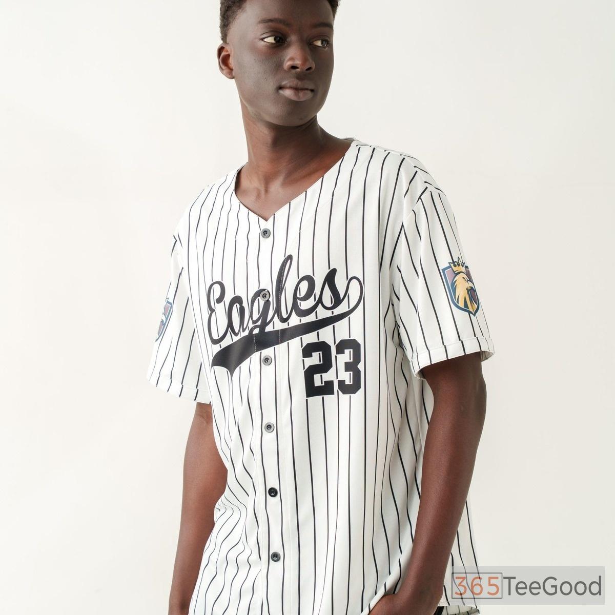 Yellow & Purple Baseball Jersey Tee - Custom Name, Number, and Logo Design Options