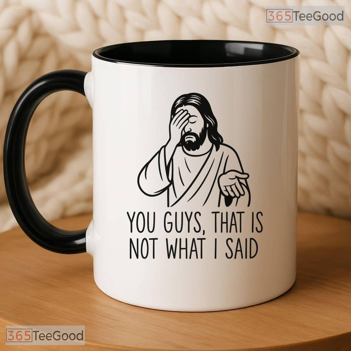 Funny Christian Jesus Slogan Mug - Humorous Religious Quote Gift Ceramic Accent Mug