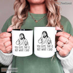 Funny Christian Jesus Slogan Mug - Humorous Religious Quote Gift Ceramic Accent Mug
