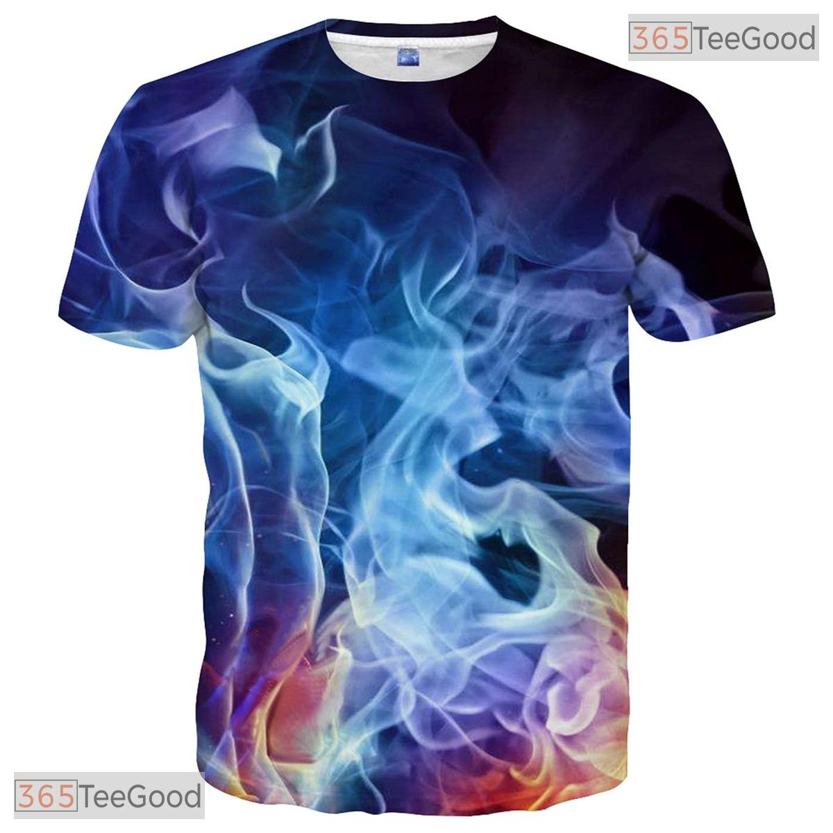 Vibrant Purple Abstract Graphic Novelty 3D Printed Casual Unisex T-Shirt Tops