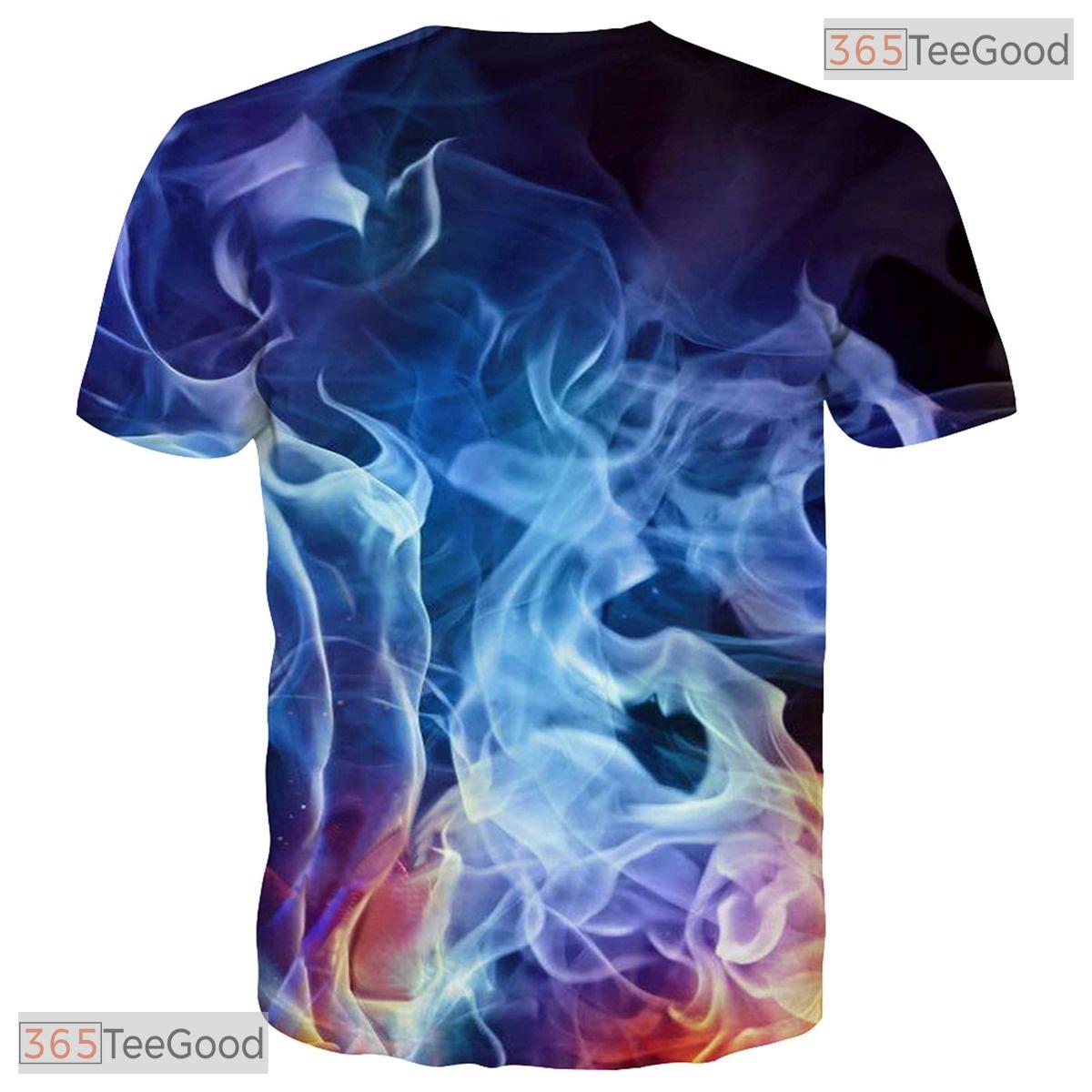 Vibrant Purple Abstract Graphic Novelty 3D Printed Casual Unisex T-Shirt Tops
