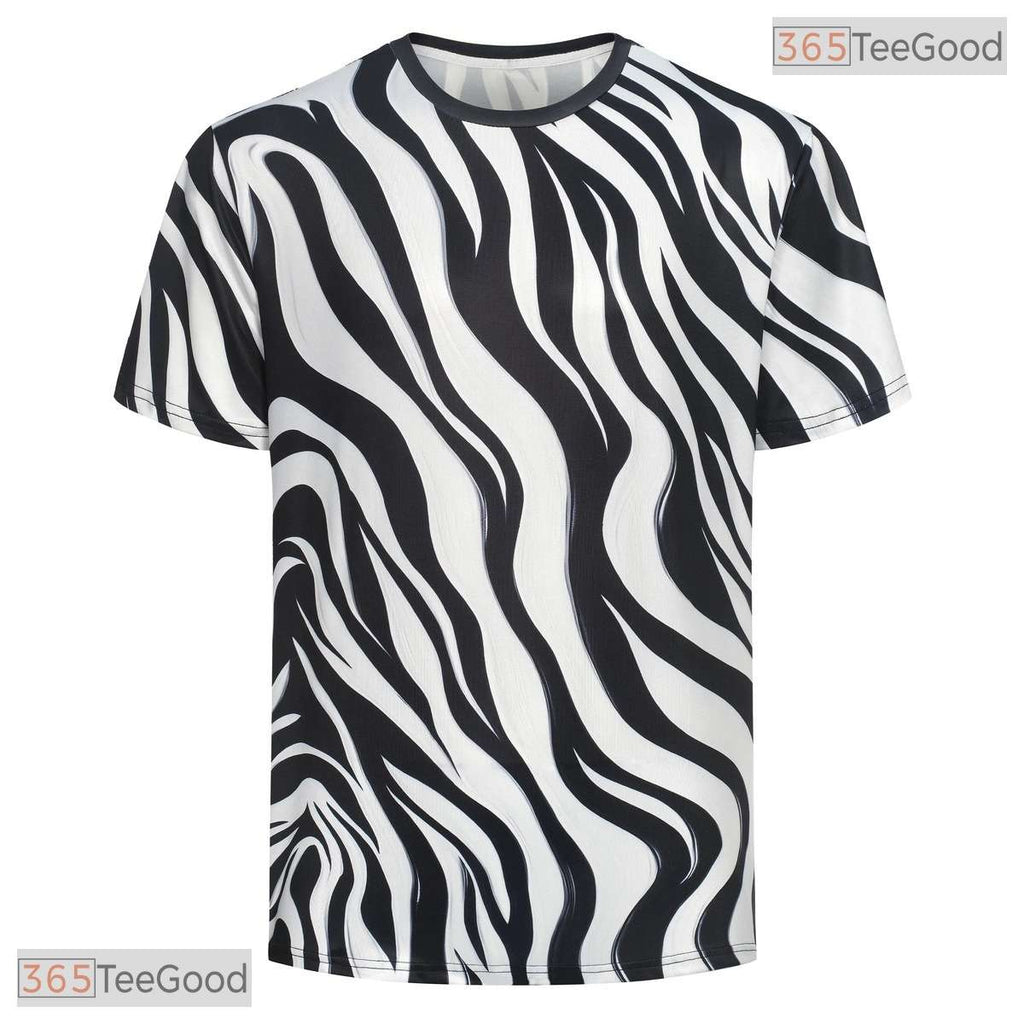 Wild Zebra Animal Print Costume Novelty Graphic 3D Printed Casual Unisex Tee Shirt